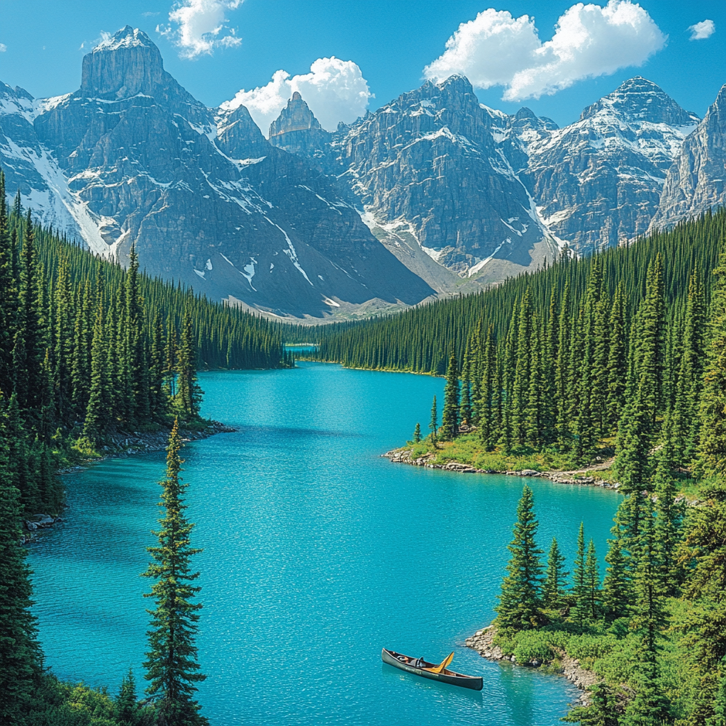 Banff National Park In Banff Canada diamond painting