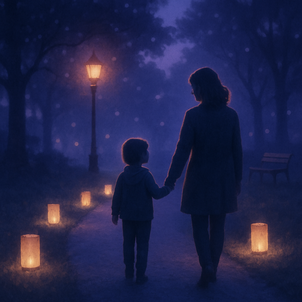 Lantern Path Promise A Mothers Day Twilight Walk Paint by diamonds art