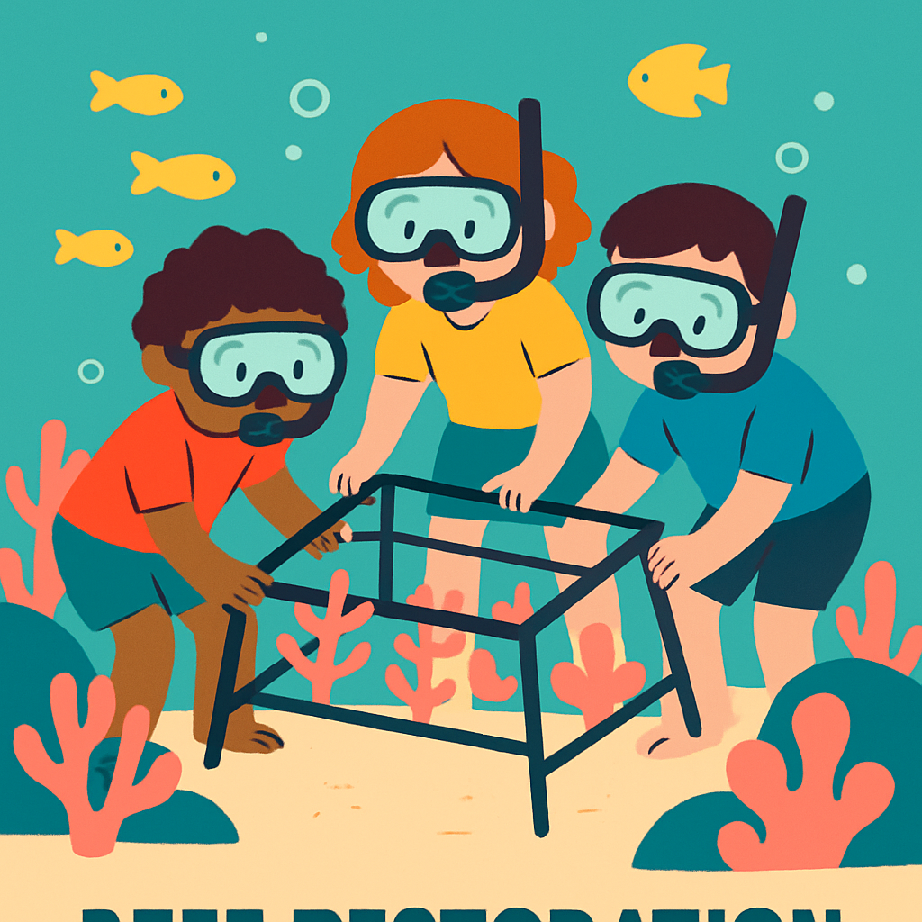 Save The Coral Reef Science Patrol paint by diamond