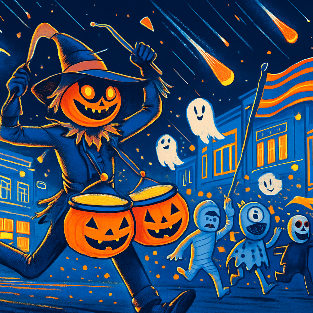 Candy Corn Meteor Shower Street Parade Paint by diamonds kits