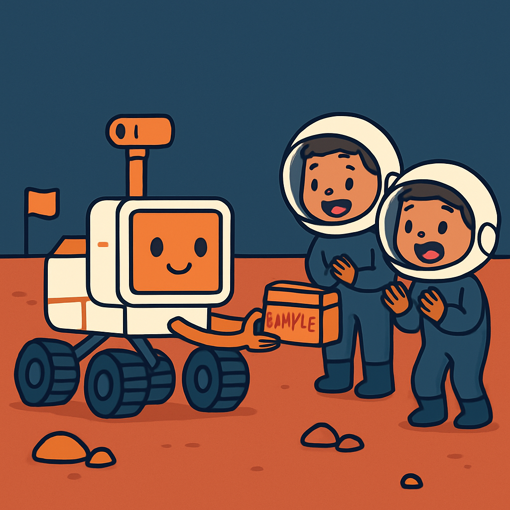 Mars Rover Delivery Day painting diamond kit