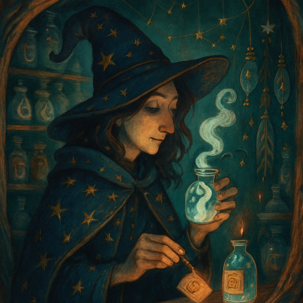 The Astral Apothecary And The Ghost Jar Constellations Painting by diamonds kit