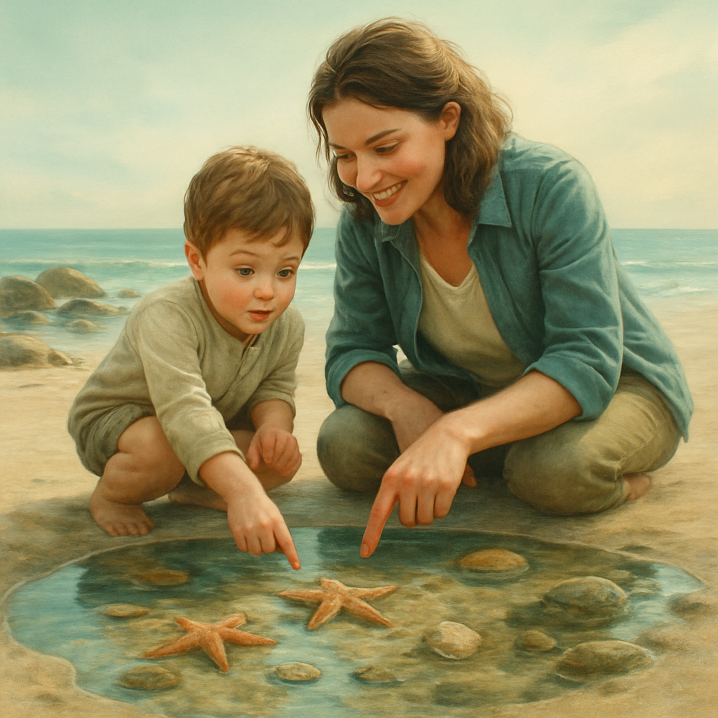 Tidepool Tales A Mothers Day Beach Discovery diamonded painting kits