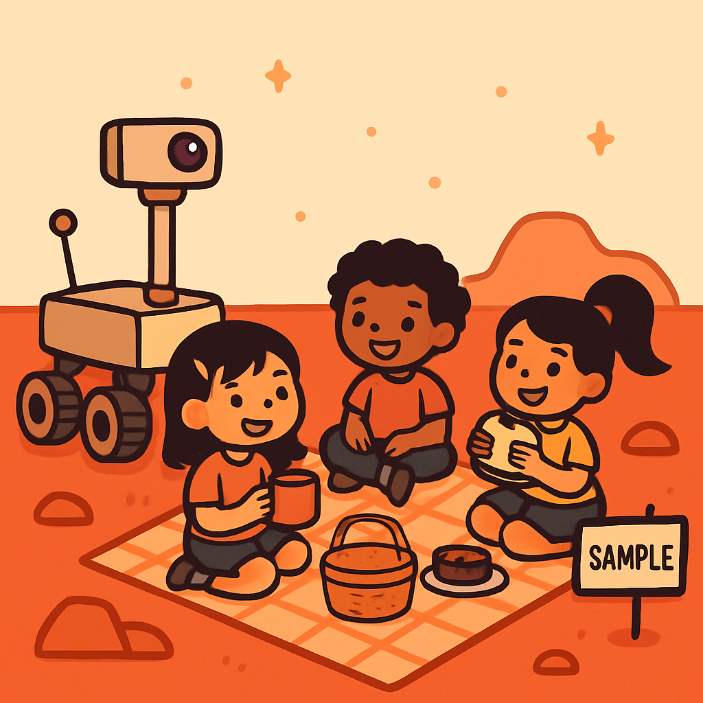 Mars Rover Picnic Science Squad diamonded painting kits