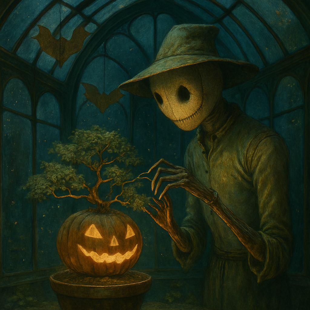 The Moonlit Pumpkin Conservatory painting diamond kit