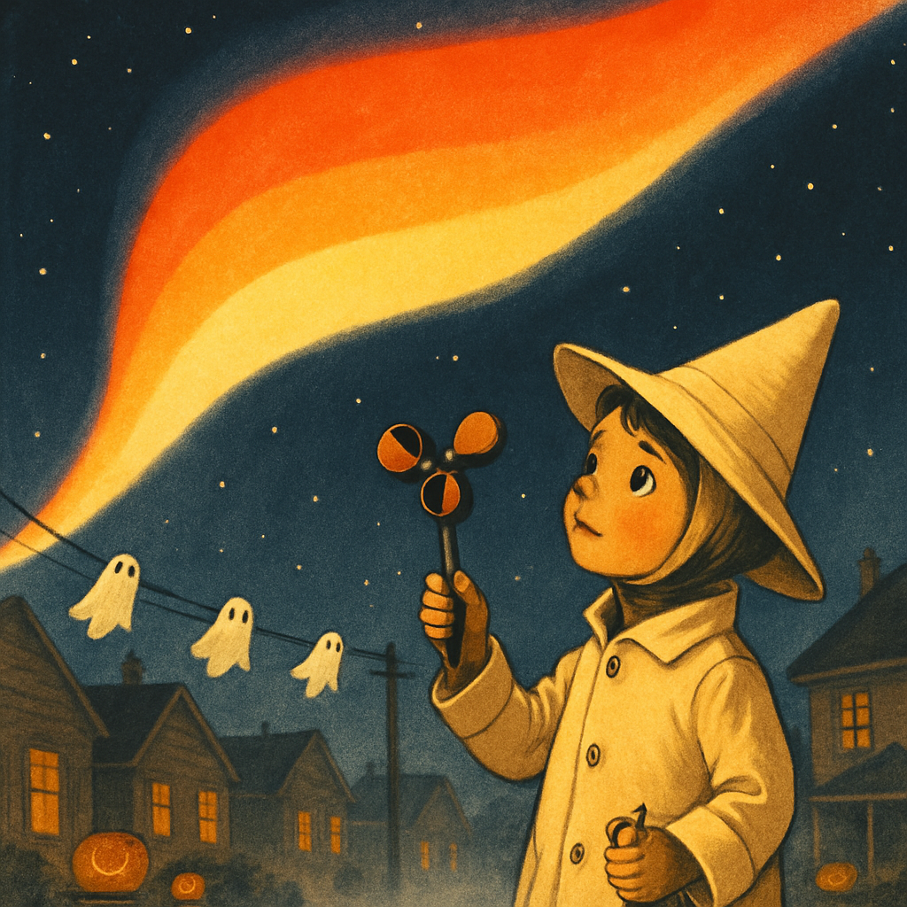 Candy Corn Aurora Over Quiet Suburbia Paint by diamonds art