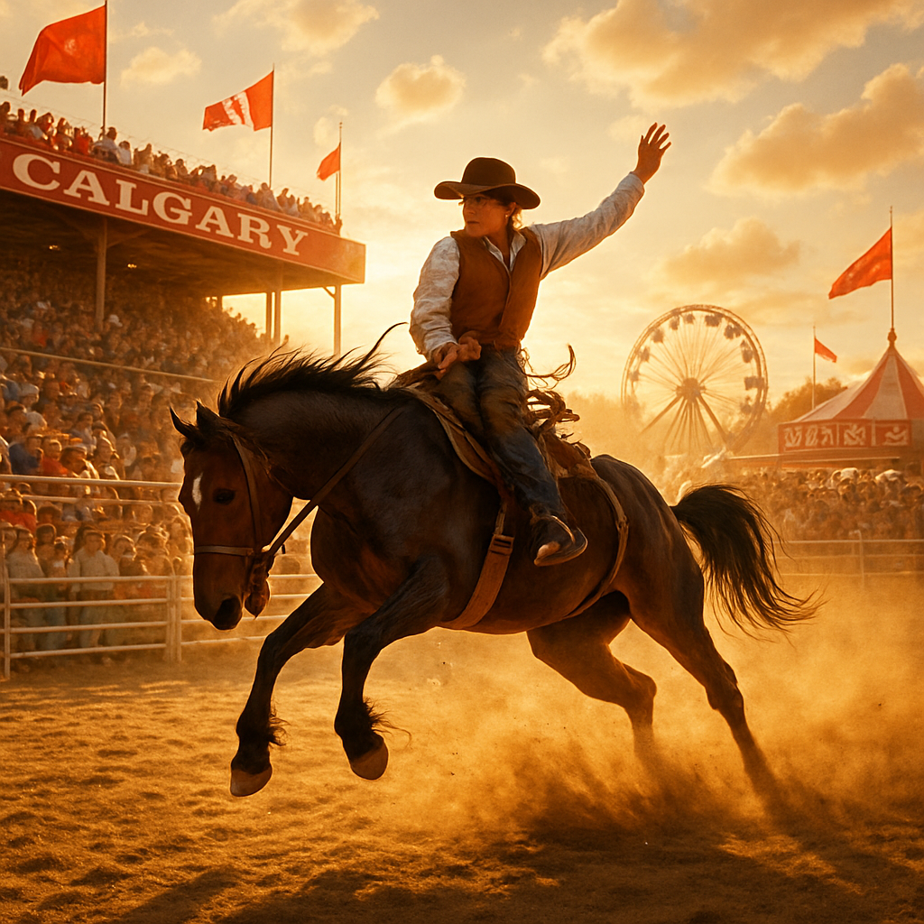 Calgary Stampede Calgary Painting by diamonds kit