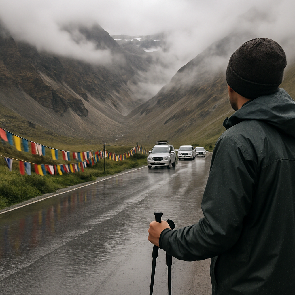 Monsoon Cloud Lift On The Rohtang Pass Lahaul Himalaya India DIY paint by diamonds