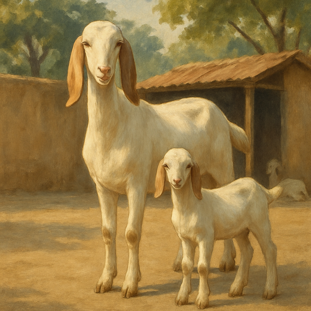 Jamunapari Goat India painting diamond kit