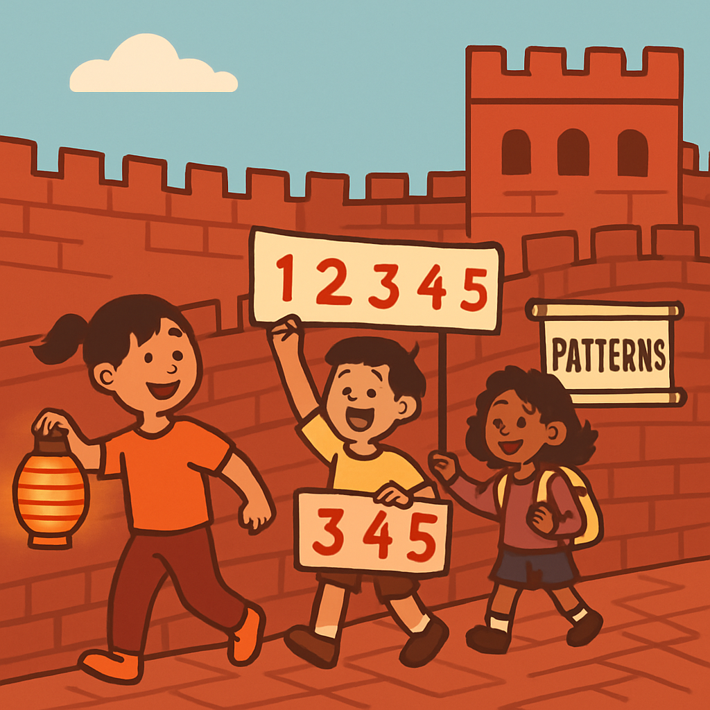 Great Wall Lantern Math Trail painting diamond kit