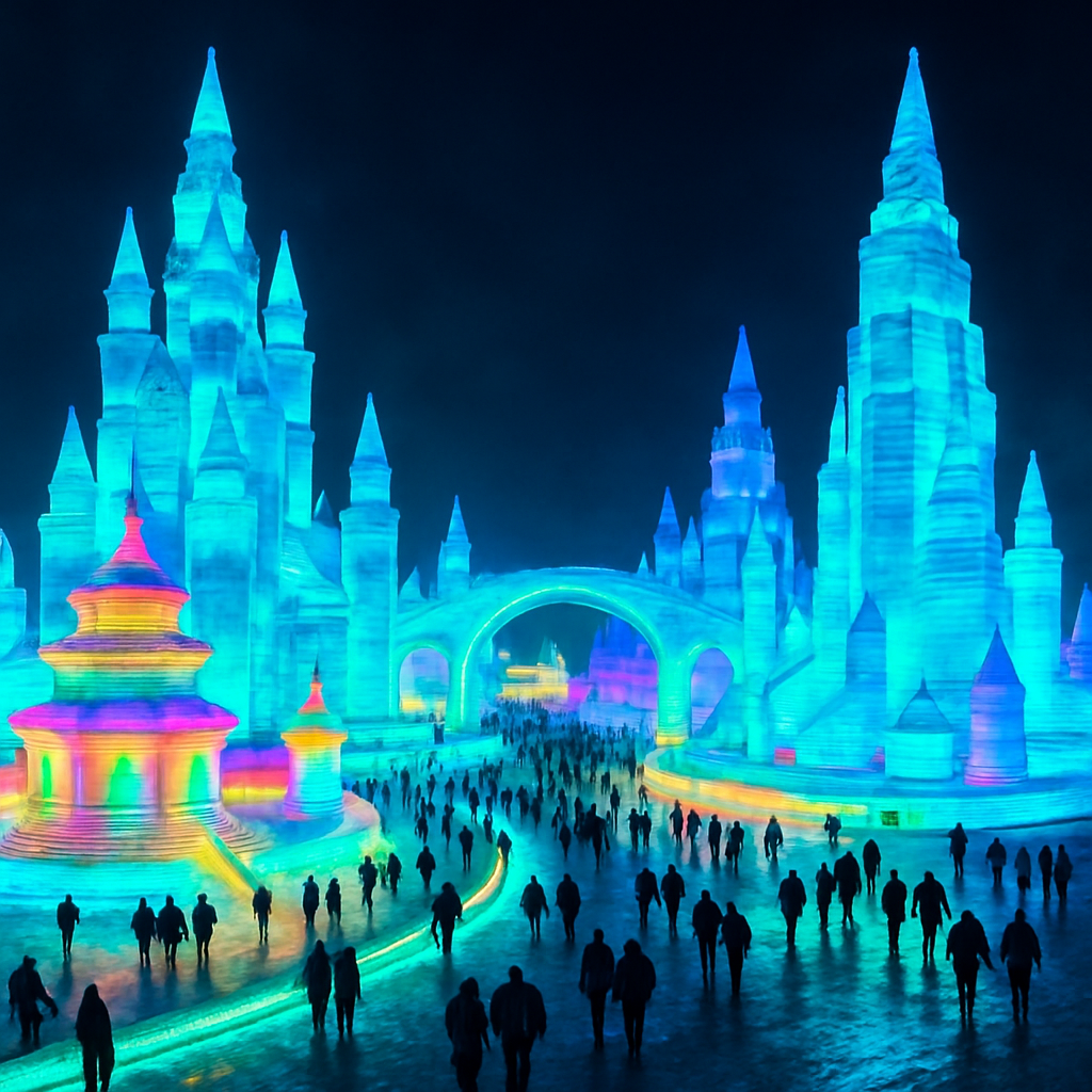 Harbin International Ice And Snow Sculpture Festival Harbin diamond painting