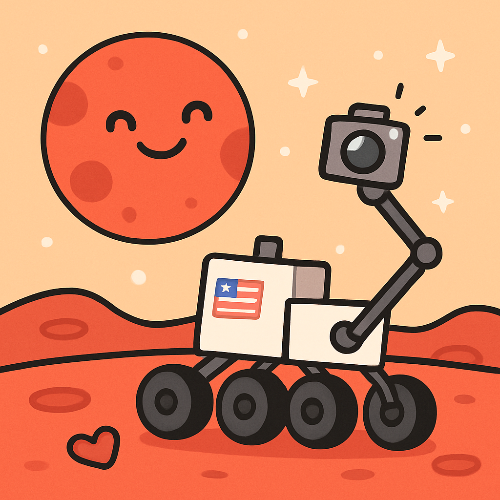 Mars Rover Science Selfie Day paint by diamonds