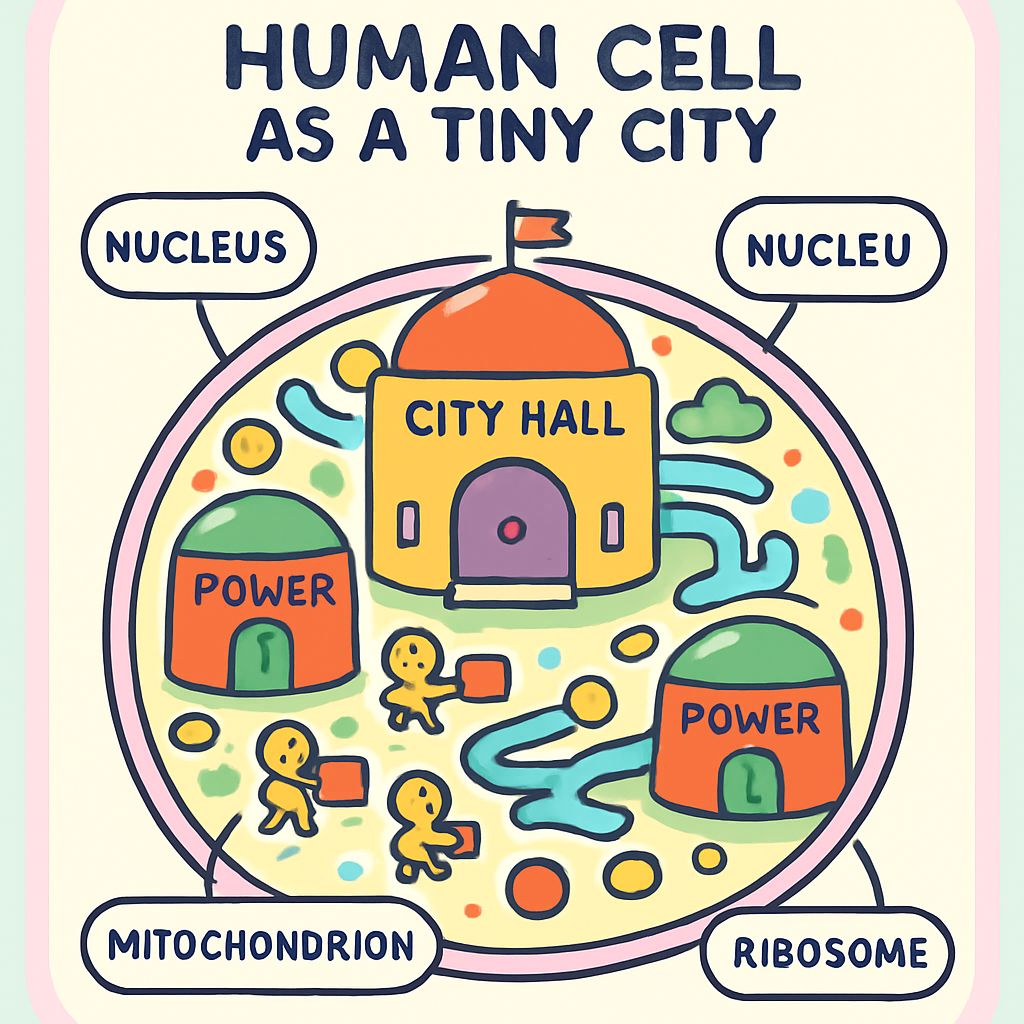 The Friendly Cell City Inside You diamonded painting kits