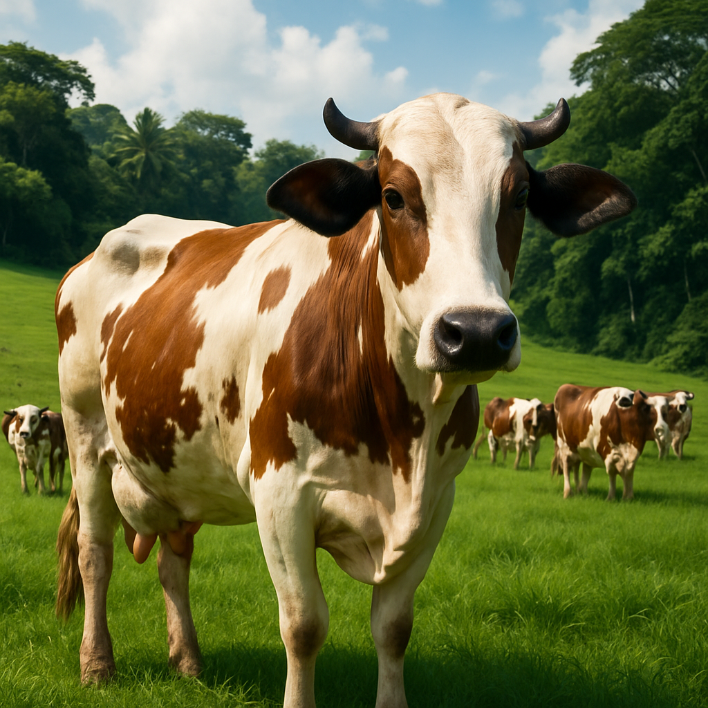 Girolando Cattle Brazil painting diamond kit