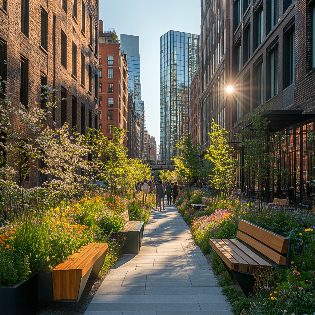 The High Line paint by diamonds