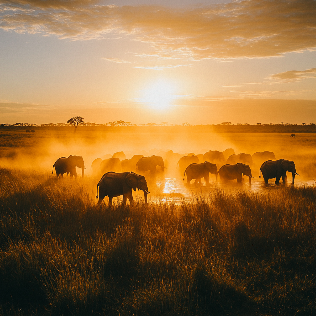 Kruger National Park Safari Plains paint by diamond