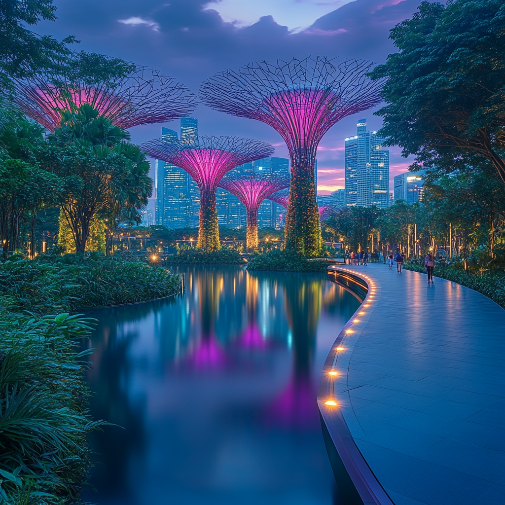 Gardens By The Bay paint by color