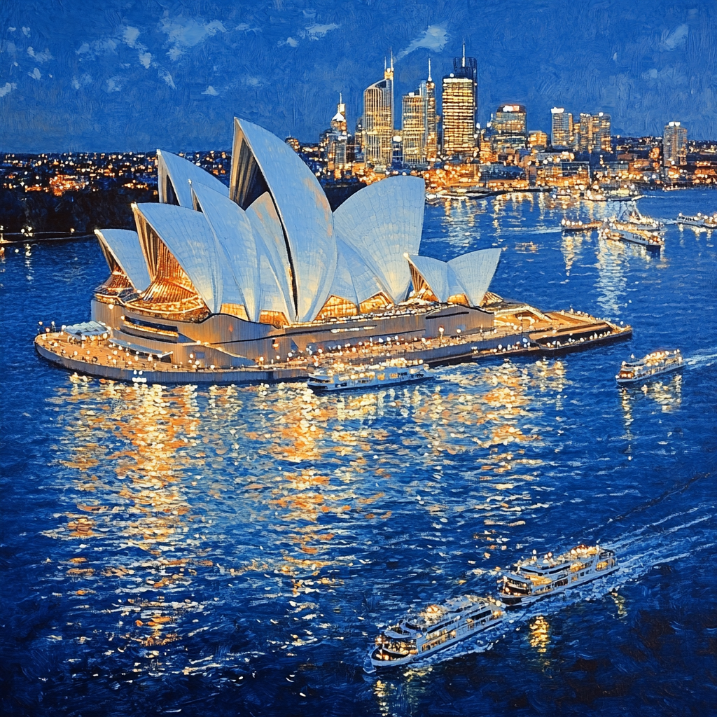 Sydney Opera House Sydney Australia Painting by diamonds kit