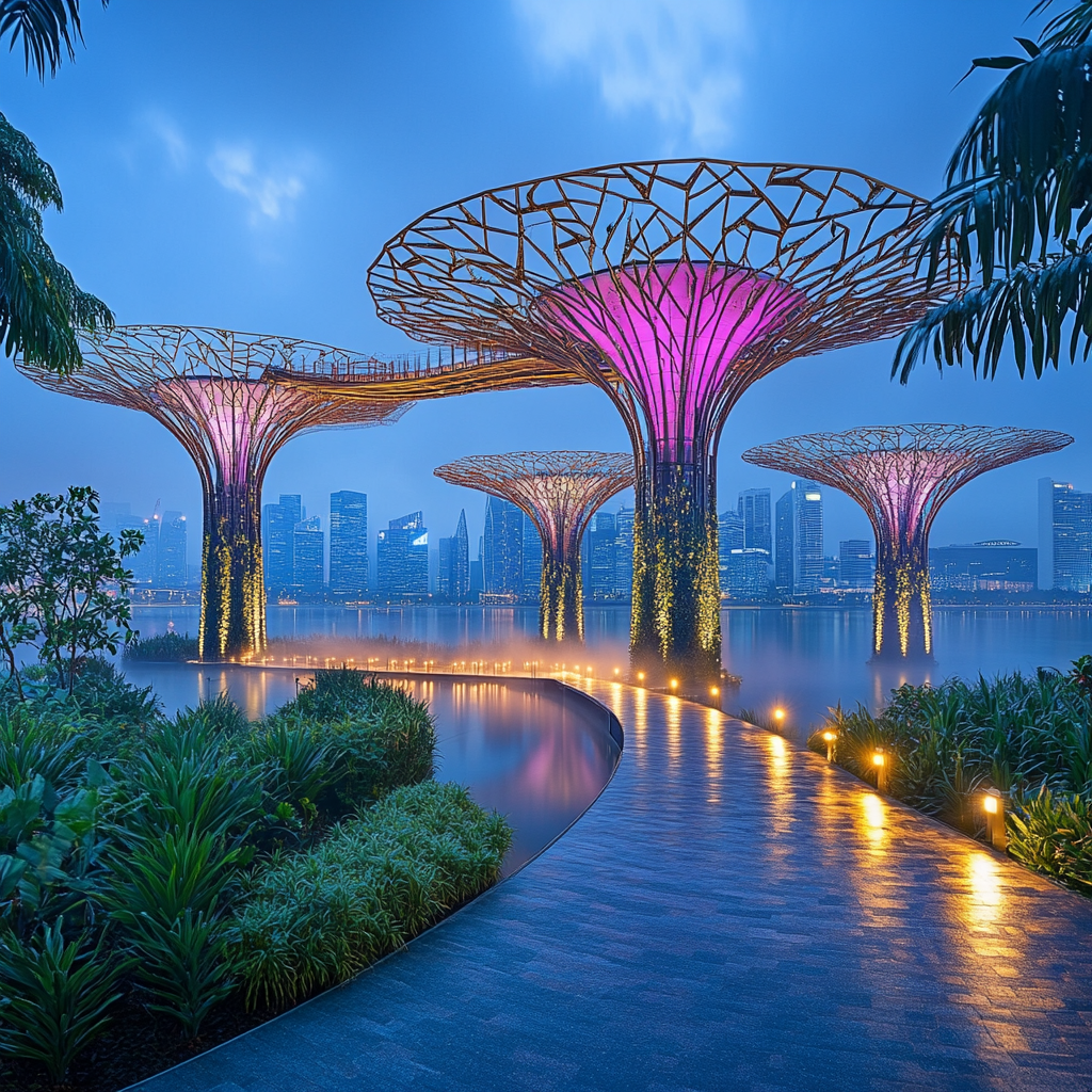 Gardens By The Bay diamonded painting kits