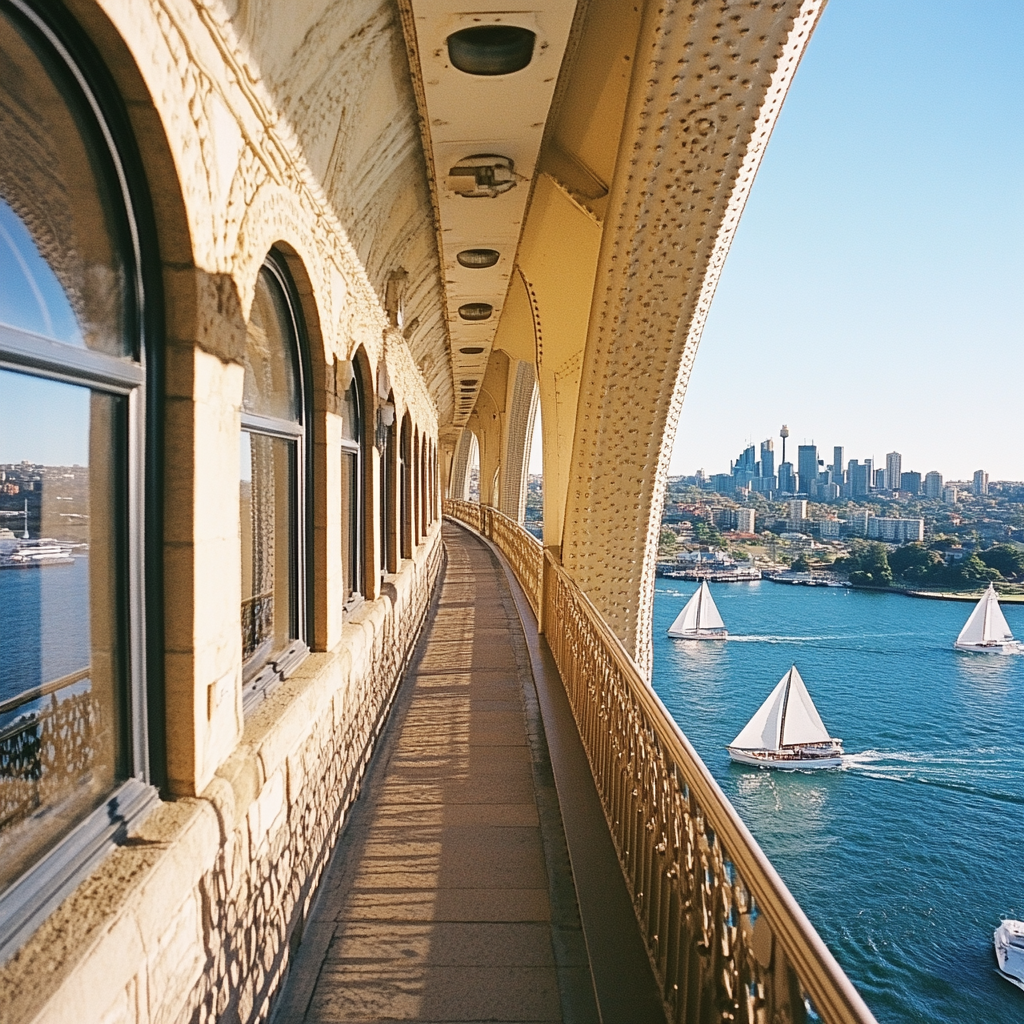 Sydney Harbour Bridge Pylon Lookout paint by diamond