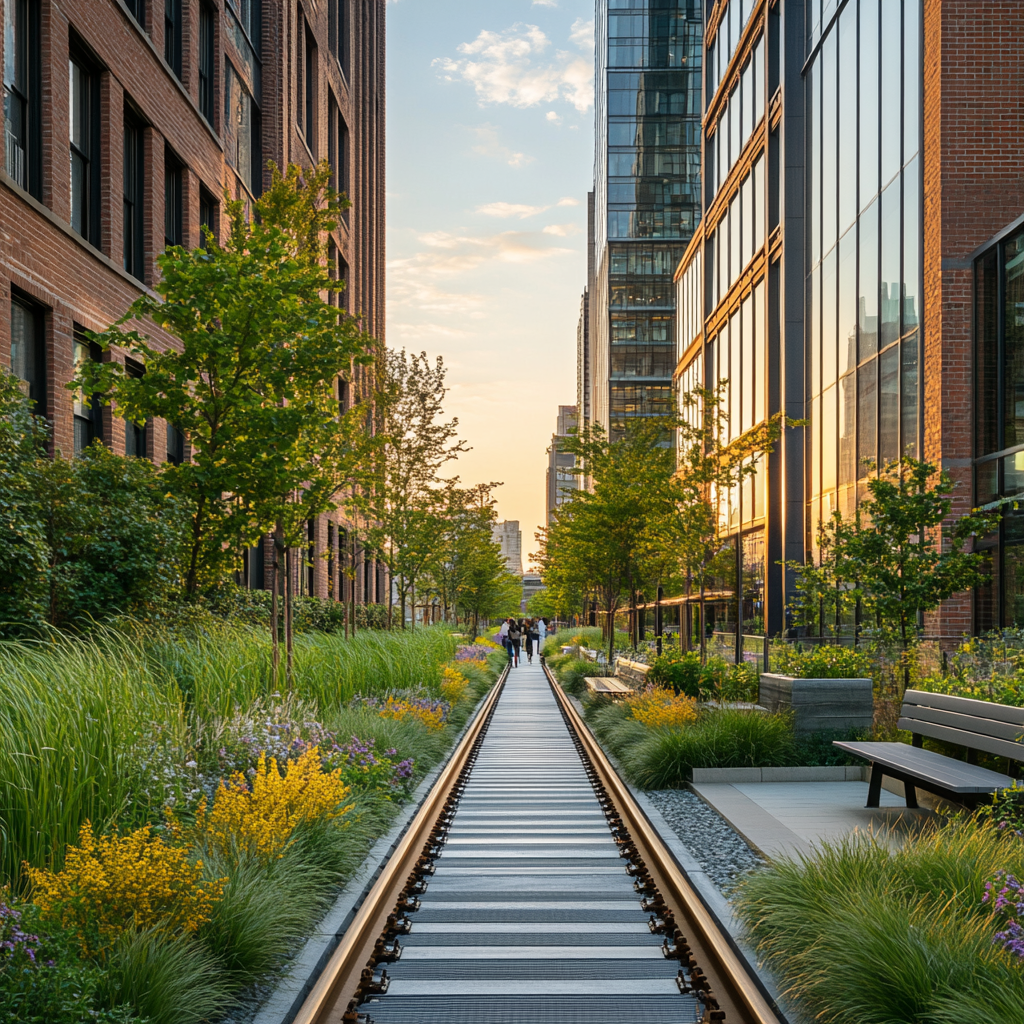 High Line Park Paint by diamonds art