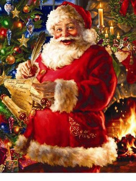 Christmas Santa Claus 5D DIY Paint By Diamond Kit