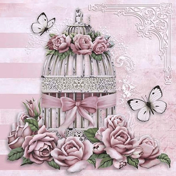 Vintage Flower Garden 5D DIY Paint By Diamond Kit - Paint by Diamond
