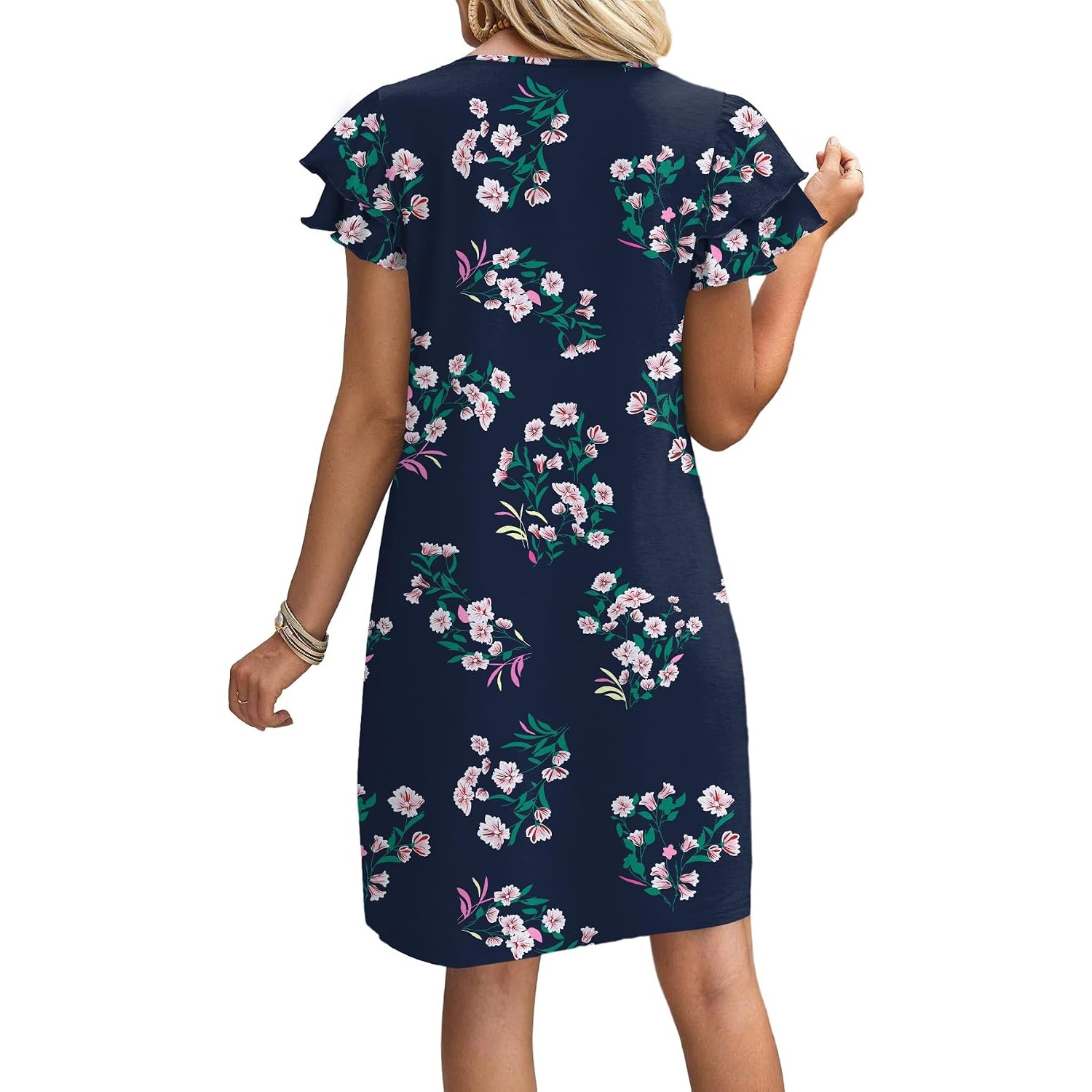 Ruffle Sleeve Loose Summer Swing Dress