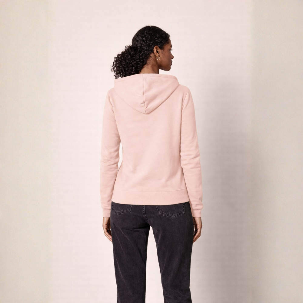 Full Zip Fleece Hoodie For Women