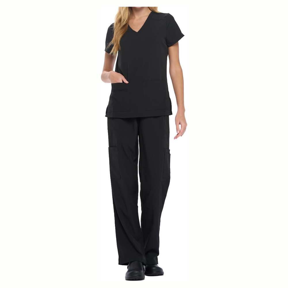 Top And Cargo Pant Scrub Set