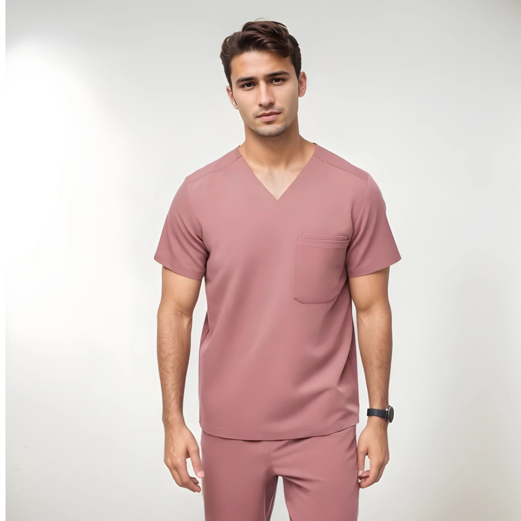 Leon Three Pocket Scrub Top