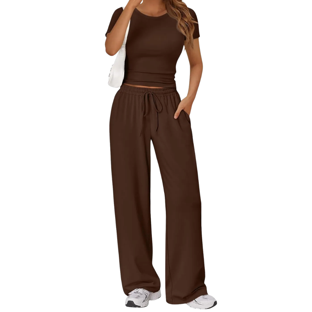 Womens Travel Sweat Set Two Piece Matching Lounge Outfit