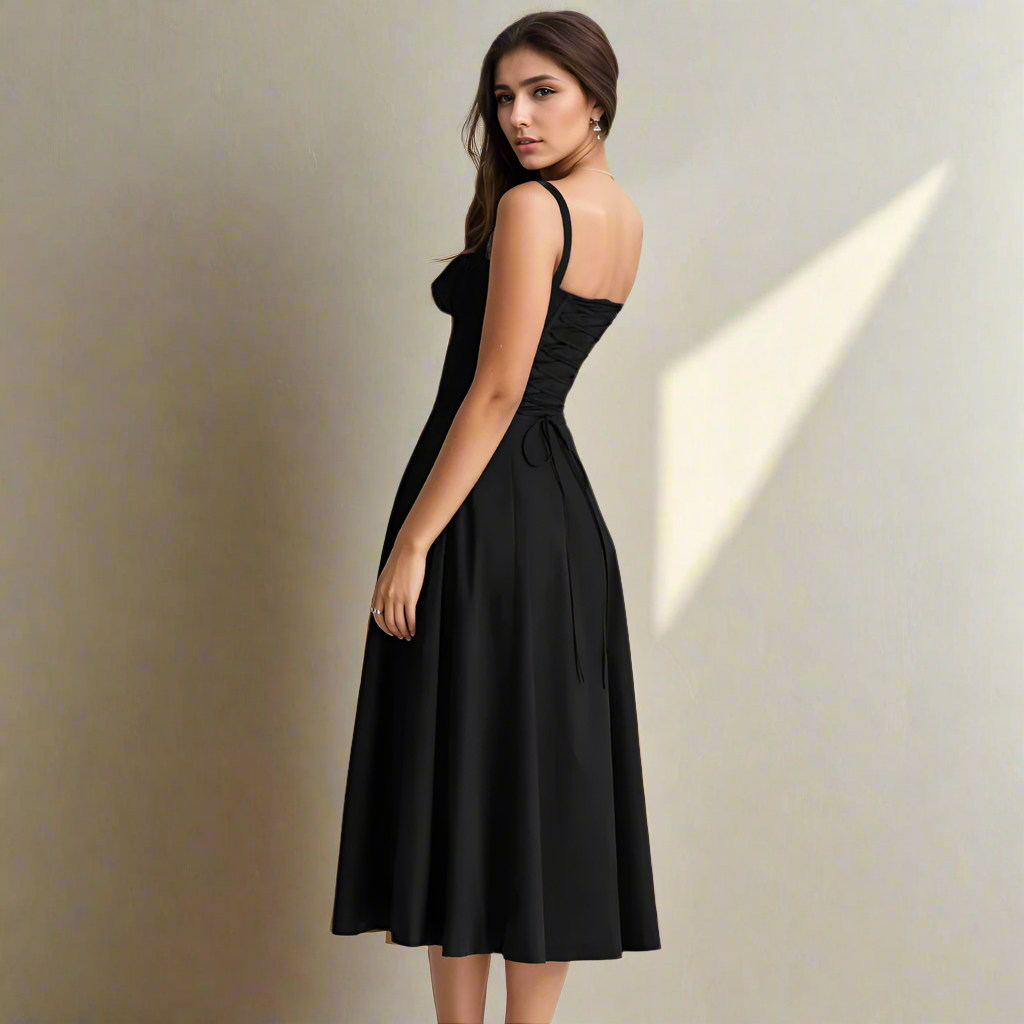 Riviera Satin Corset Dress