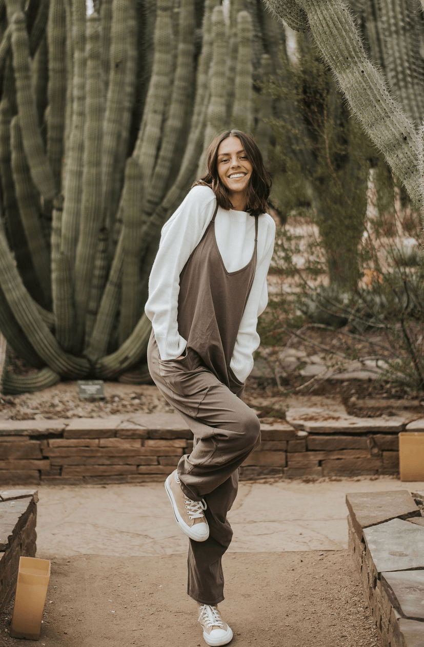 Women's Casual Wide Leg Jumpsuit-Comfy Jumpsuits