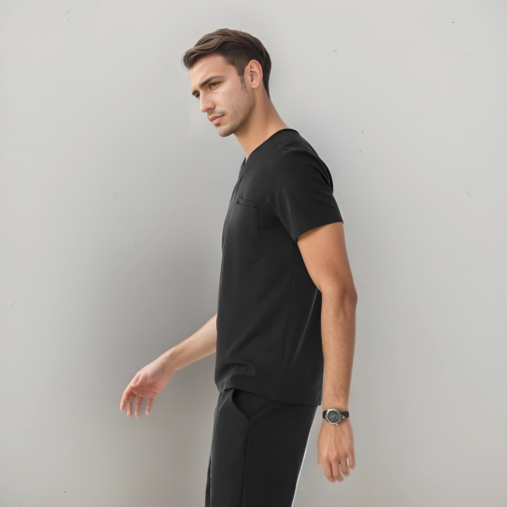 Leon Three Pocket Scrub Top