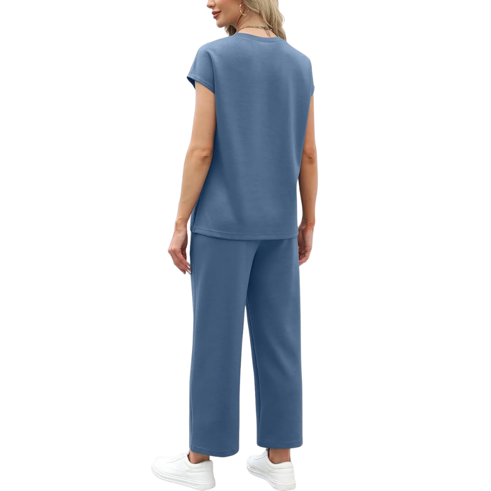 Womens Summer Spring Cap Sleeve Lounge Matching Sets
