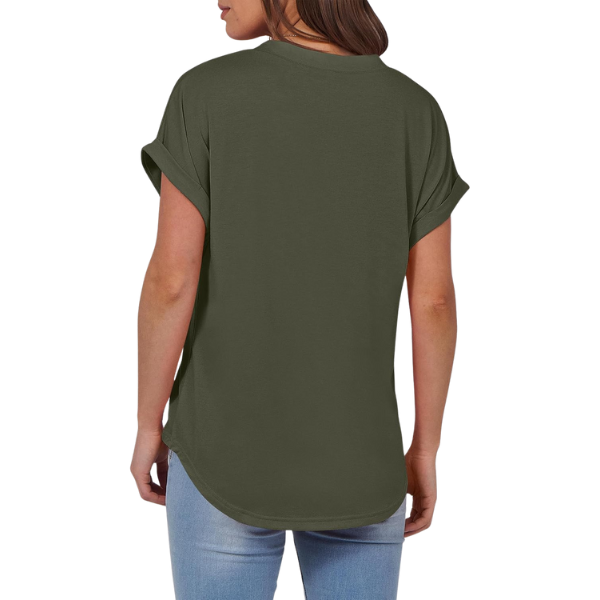 Womens Short Sleeve Henley Tops V Neck Dressy Casual Blouses Summer Trendy Tee Shirts 2026 Vacation Fashion Clothes