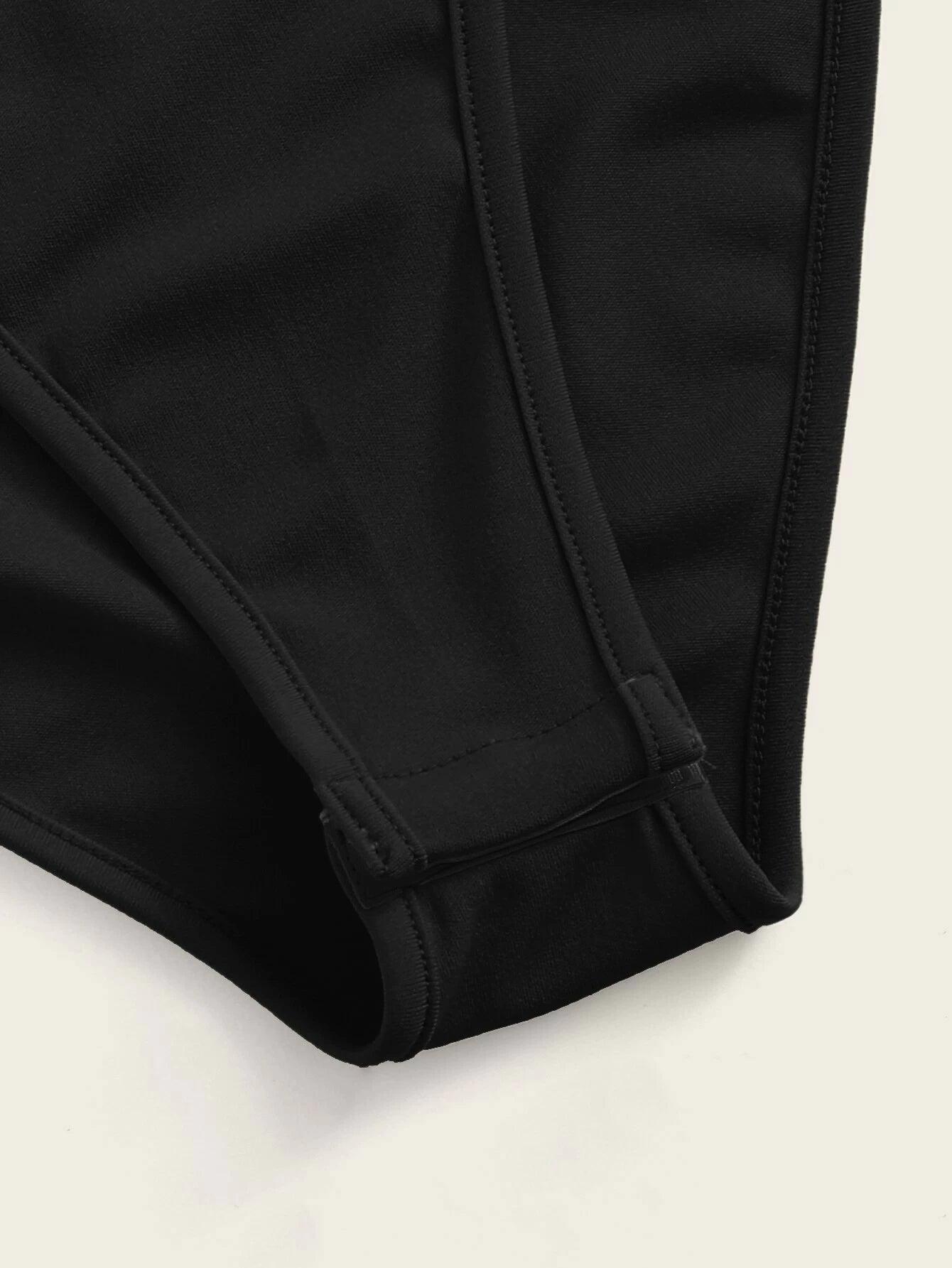 Solid Cheeky Cami Bodysuit-Comfy Jumpsuits