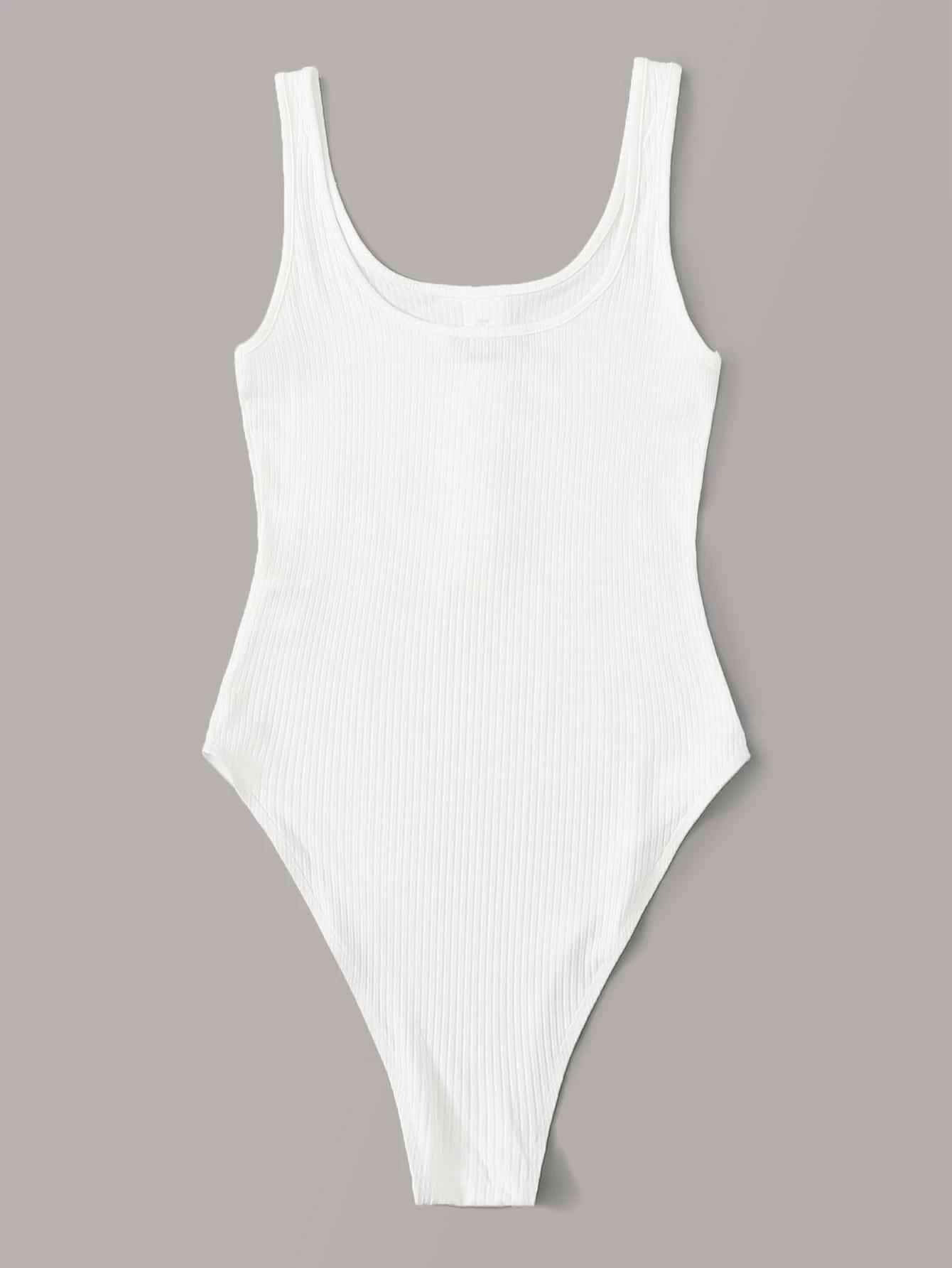 Button Front Tank Bodysuit-Comfy Jumpsuits