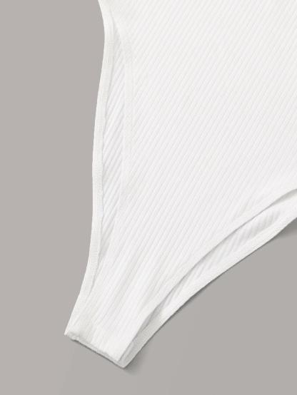 Button Front Tank Bodysuit-Comfy Jumpsuits