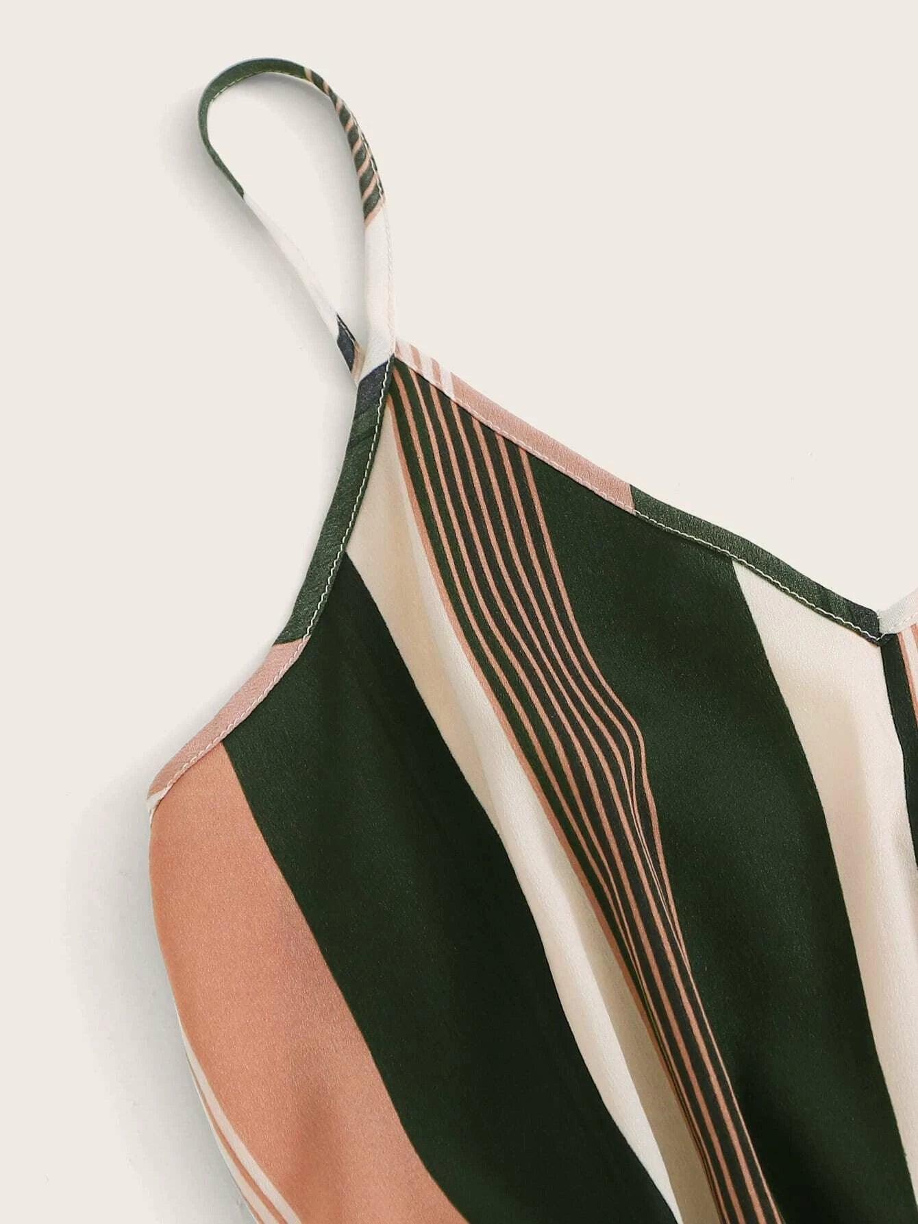 Colorful Striped Romper-Comfy Jumpsuits