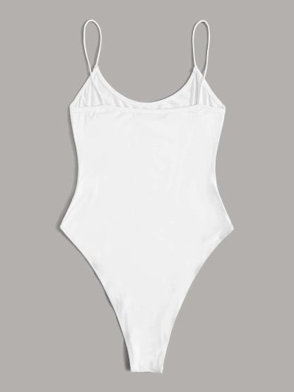 Paris Graphic Cami Bodysuit-Comfy Jumpsuits