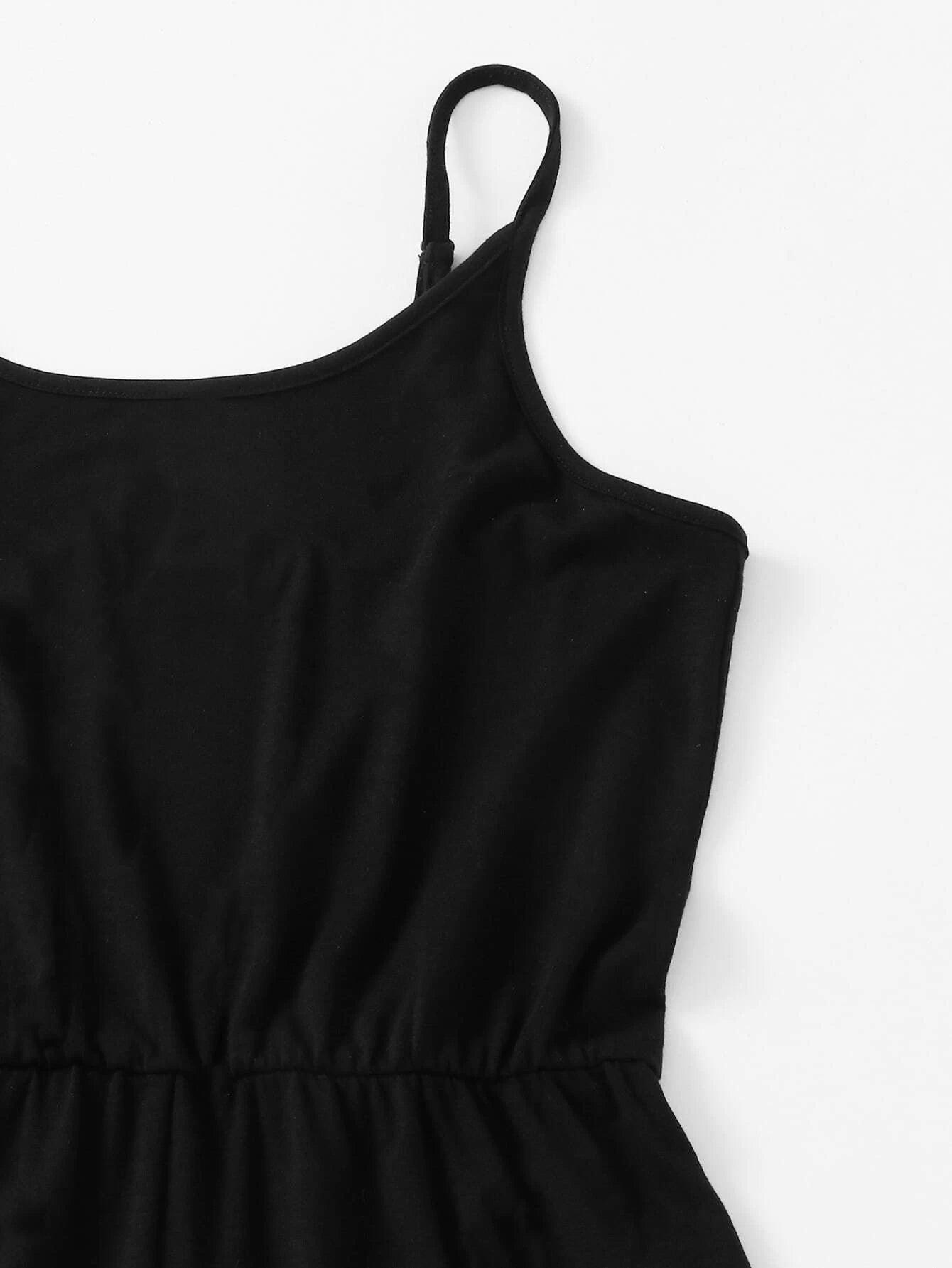 Solid Colored Slip Romper-Comfy Jumpsuits