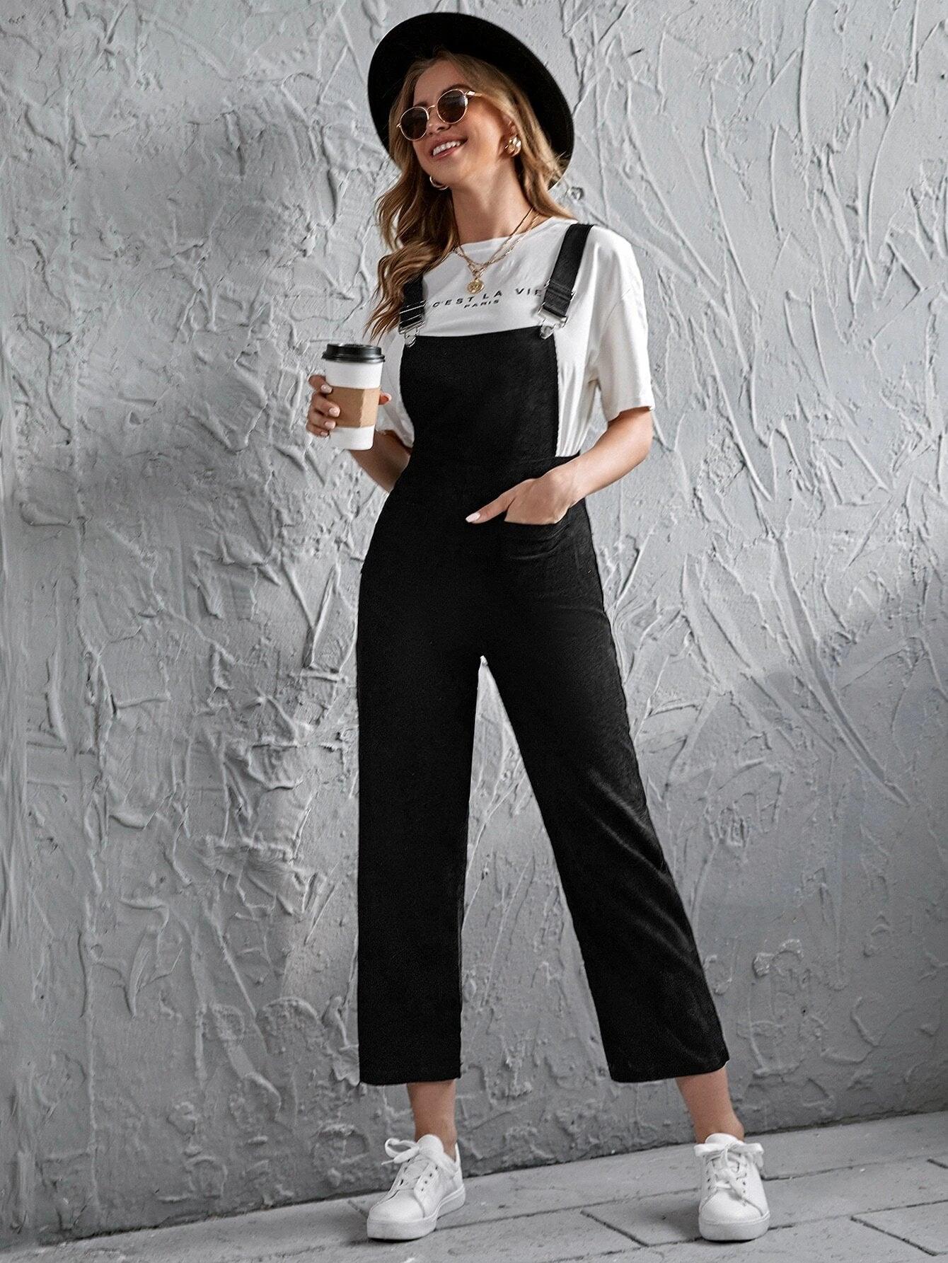 Pocket Front Sleeveless Jumpsuit-Comfy Jumpsuits