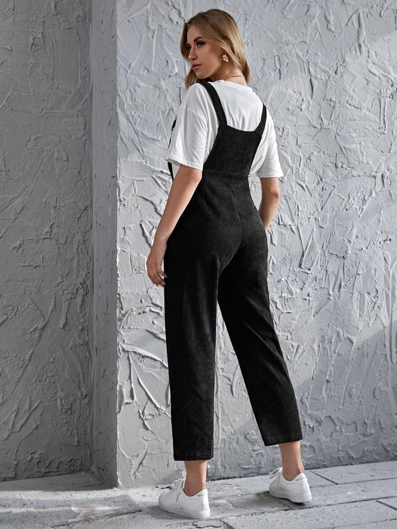 Pocket Front Sleeveless Jumpsuit-Comfy Jumpsuits