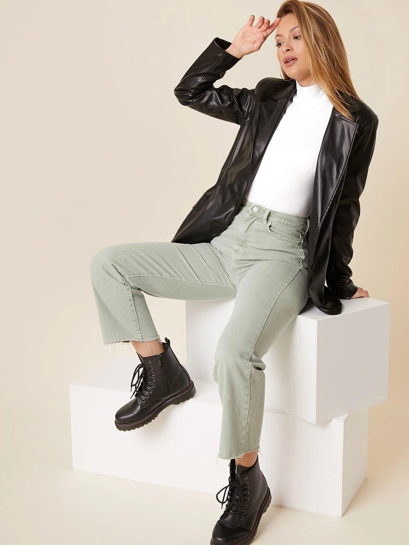 Casual Solid High Neck Bodysuit-Comfy Jumpsuits