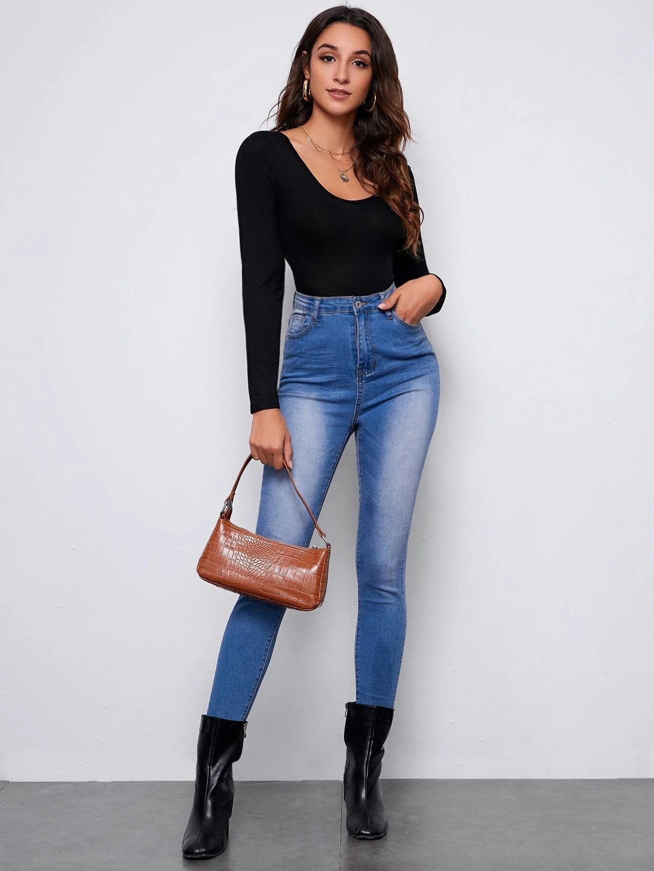 Form Fitted Bodysuit-Comfy Jumpsuits