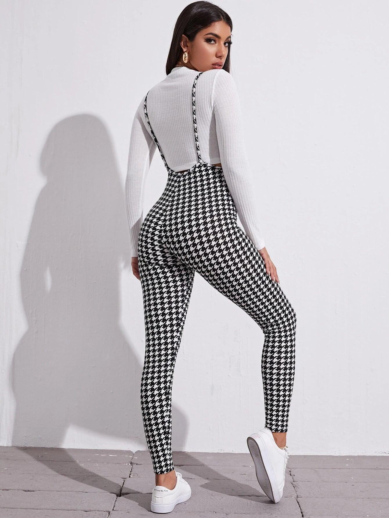 Printed Suspender Jumpsuit-Comfy Jumpsuits