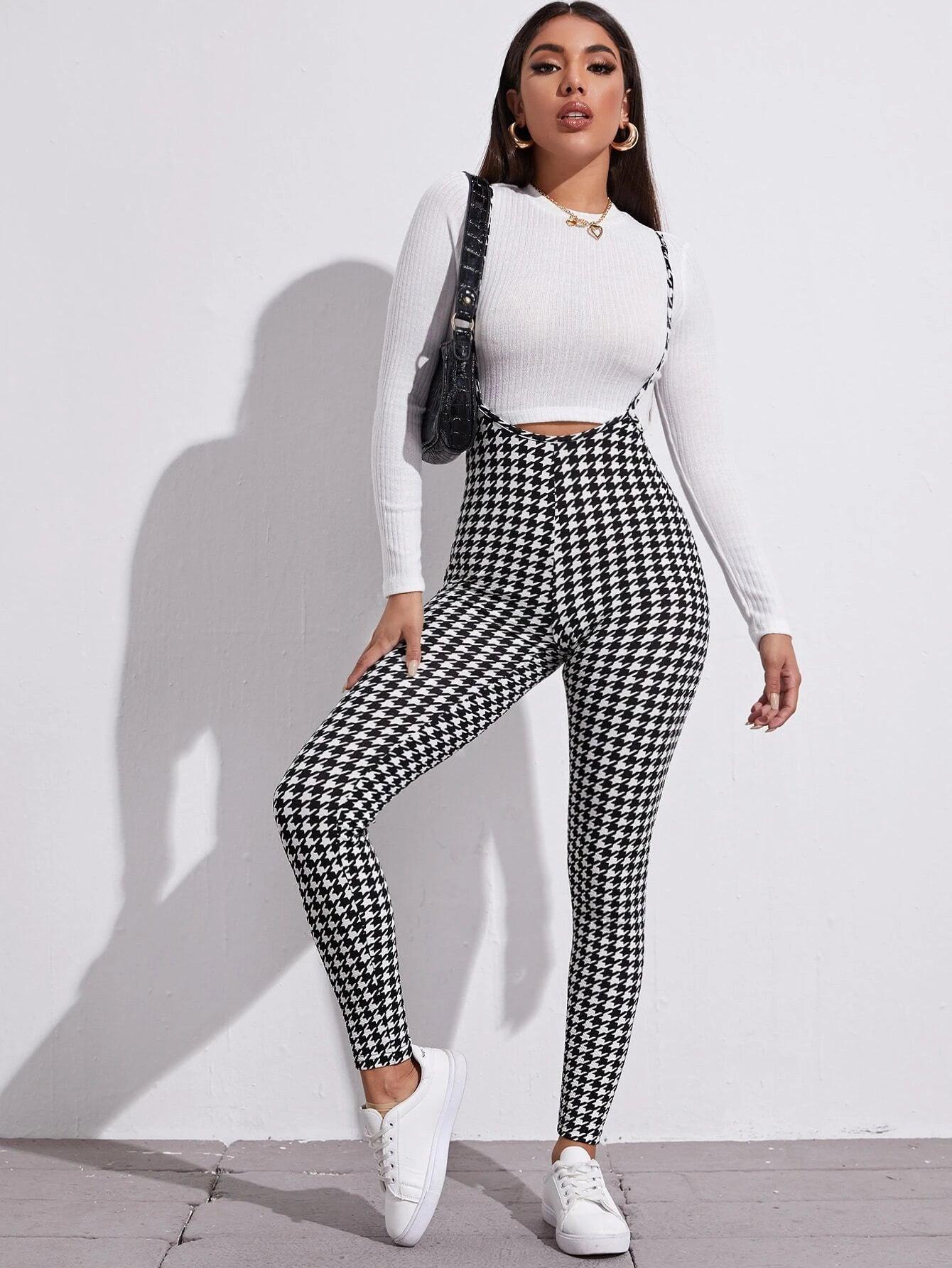 Printed Suspender Jumpsuit-Comfy Jumpsuits