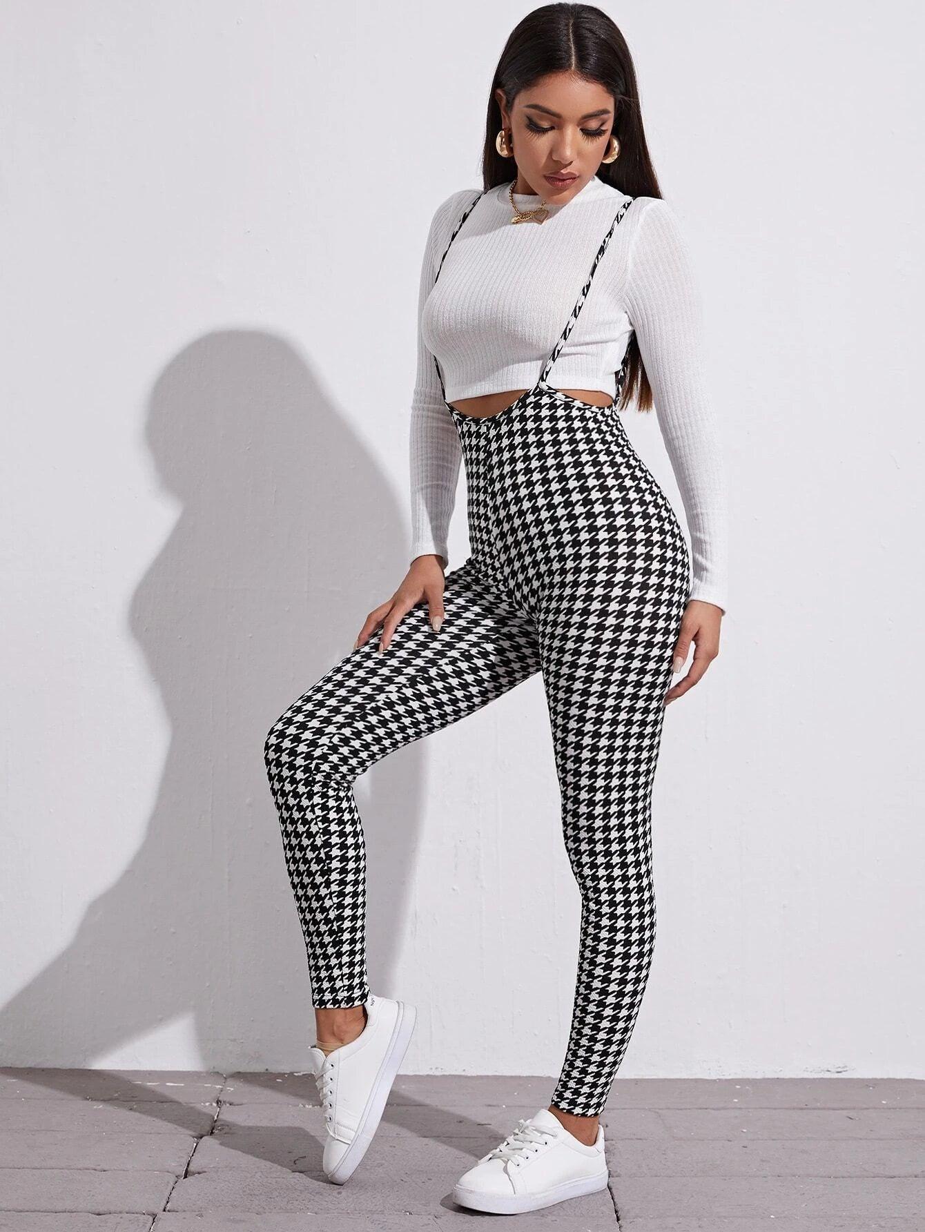 Printed Suspender Jumpsuit-Comfy Jumpsuits